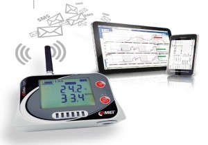 Wirelless temperature dataloggers with communication via GSM