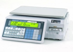 Retail scale with printer