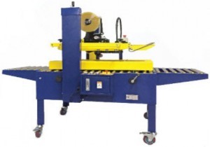 Automatic case sealing machine for standard sized carton boxes