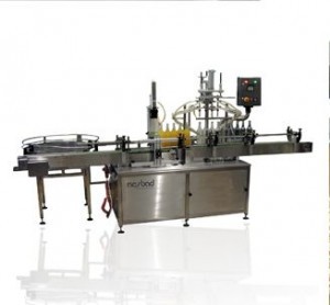 In-line fully automatic bottles filling & capping machine