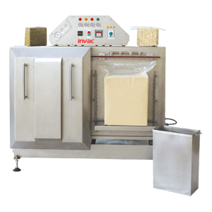 Brick vacuum packaging machine with double chamber