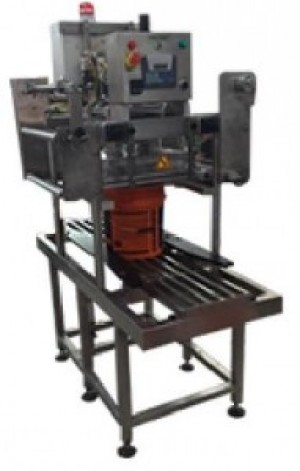 Semi auto tray sealing machine for buckets