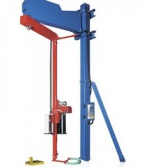  Rotating arm stretch wrapping machine 